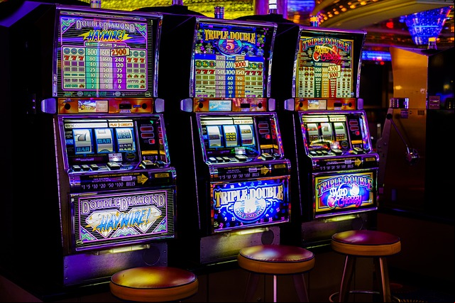 Row Of Slot Machines